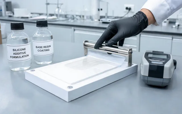 Coating drawdown test in laboratory